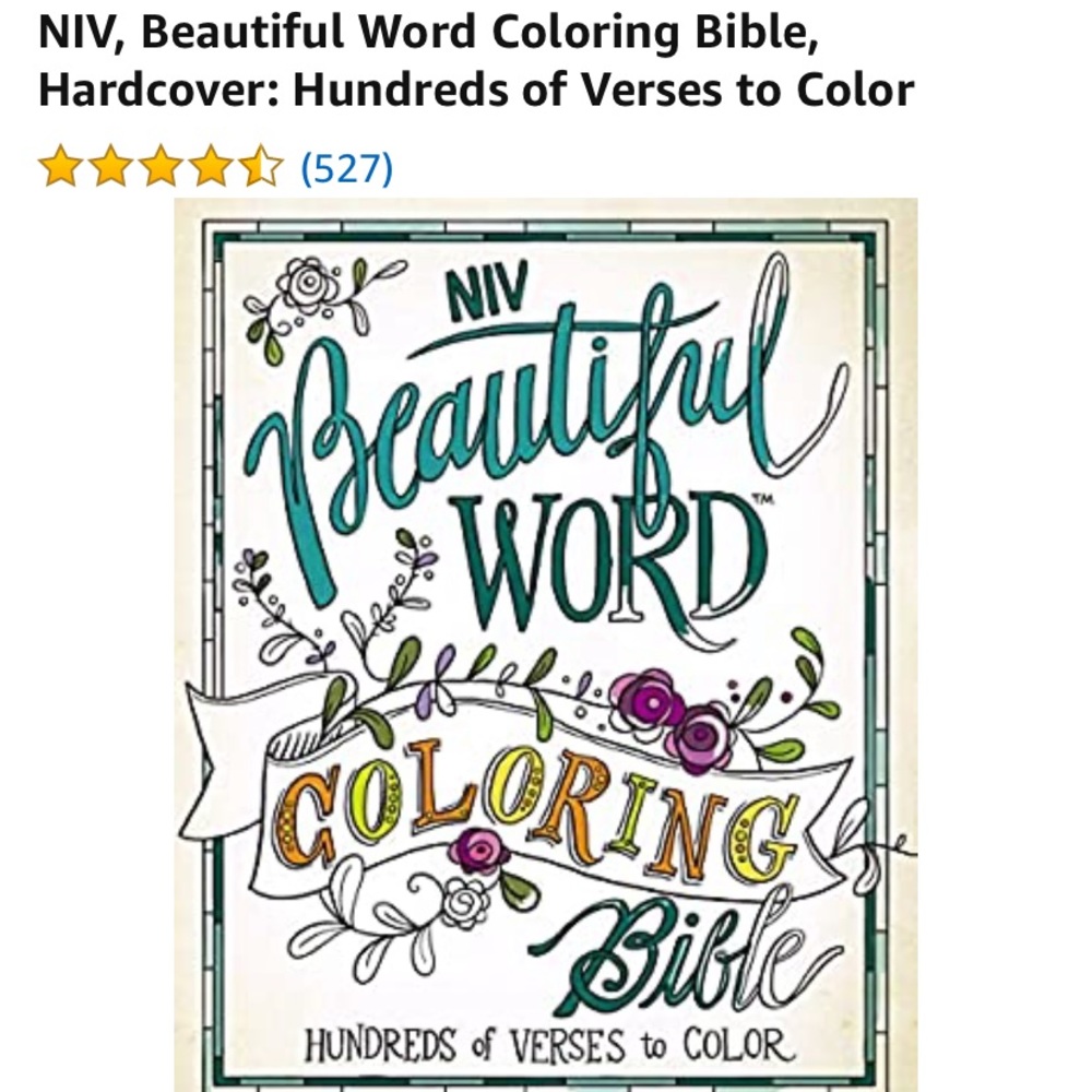 NIV Beautiful Word Coloring Bible